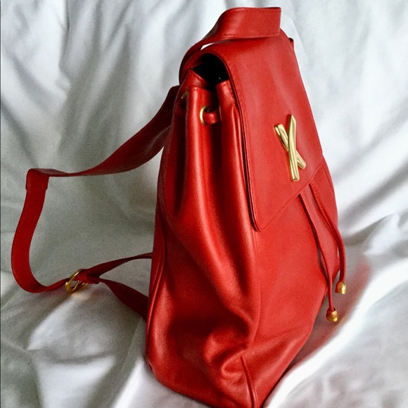 Paloma Picasso Red Leather Bag - Picture 2 of 13